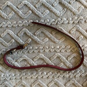 Maroon thin belt